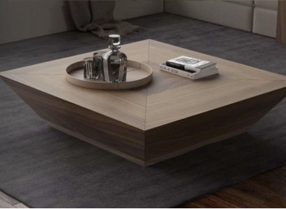 Coffee tables Rectangular luxury designer tables natural walnut
